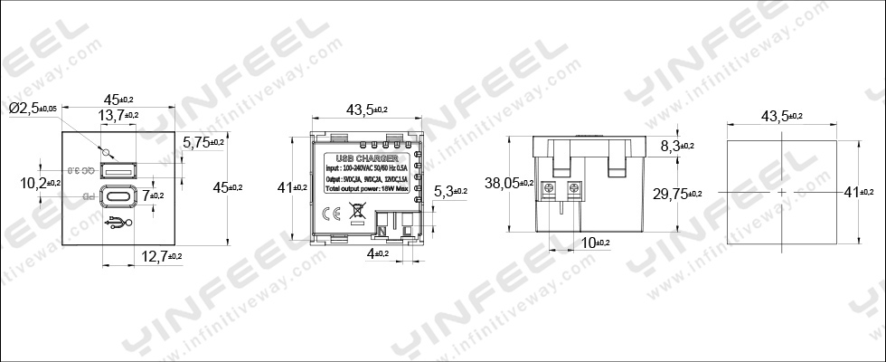 IF-USB-TYPE-AC-2-45-1.5-3A